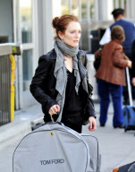 Julianne Moore Arrives With A Tom Ford Bag