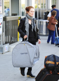 Julianne Moore Arrives With A Tom Ford Bag
