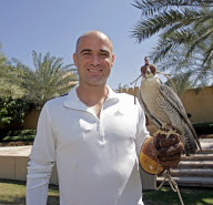 Is hawking Andre Agassi's new passion ?