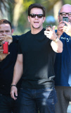 Mark Wahlberg Hangs with Friends in Miami 