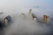 Heftiger Smog über Suzhou
