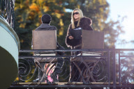 *EXCLUSIVE* Heidi Klum dances on the set of  Germany's Next Top Model