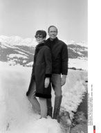 SUISSE : Mel Ferrer et Audrey Hepburn
