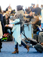 A Trendy Selena Gomez Departs