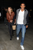Ellen Pompeo and Chris Ivery make it a Lakers night