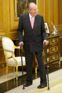 King Juan Carlos audience with Alberto Nunez Feijoo, Zarzuela Palace, Madrid, Spain - 18 Jan 2013