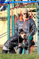 *EXCLUSIVE* Jared Padalecki and Genevieve park it with Baby Thomas [NO Canada]