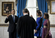 Barack Obama with family - White House
