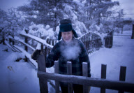 Village of Oymyakon, which is considered to be the coldest permanently inhabited settlement in the world, Russia - Jan 2013
