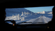 Village of Oymyakon, which is considered to be the coldest permanently inhabited settlement in the world, Russia - Jan 2013