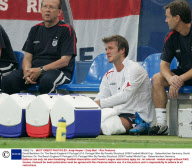 David Beckham On The Bench England V Portugal (0-0; Portugal Won By Penalty Shootout) 2006 Football World Cup - Gelsenkirchen Germany.