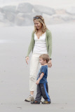 Sheryl Crow has some Beach Fun with her Boys