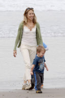 Sheryl Crow has some Beach Fun with her Boys