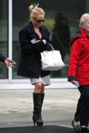 *EXCLUSIVE* Pamela Anderson takes to the friendly skies [NO Canada]
