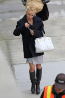 *EXCLUSIVE* Pamela Anderson takes to the friendly skies [NO Canada]