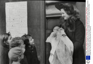 Baby Sarah Primrose Beatrix Daughter Of Lord And Lady Cadogan With Her Mother Outside Holy Trinity Church Sloane Street After Her Christening.