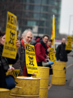 Atomkraftgegner demonstrieren in Berlin gegen Gorleben als Endlagerstandort