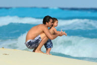 *EXCLUSIVE* Orlando Bloom teaches Flynn the lessons of the Sea