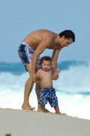 *EXCLUSIVE* Orlando Bloom teaches Flynn the lessons of the Sea