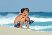 *EXCLUSIVE* Orlando Bloom teaches Flynn the lessons of the Sea