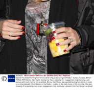 Denise Van Outen leaving her home and arriving and leaving the Radio 1 studios, London, Britain - 19 Feb 2009