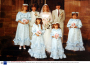 VICTORIA BECKHAM AS A BRIDESMAID AGED 8, HERTFORDSHIRE, BRITAIN - 1982
