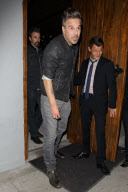 Jason Trawick gets a hand from a friend while leaving Aventine [NO Australia, New Zealand]