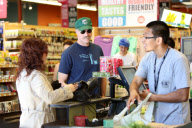 Will Farrell picks up a Protein Shake and Supplements from Whole Foods