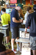 Will Farrell picks up a Protein Shake and Supplements from Whole Foods