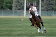 Stars flock to see Prince Harry play polo