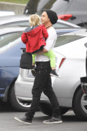 Gavin Rossdale with sleepy Zuma