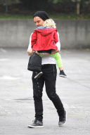Gavin Rossdale with sleepy Zuma