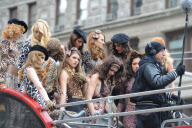 Heidi Klum Filming Germany`s Next Top Model in New York