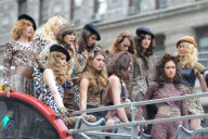 Heidi Klum Filming Germany`s Next Top Model in New York
