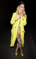 Celebrities arriving at Rita Ora afterparty held at Mahiki 