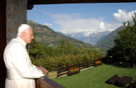 ITA: Pope Spends Vacation in Valle D«Aosta   