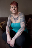 'Twilight' fan covers body in tattoos of the film's stars, Reading, Berkshire, Britain - 13 Nov 2012