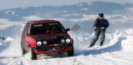 Autoskiing, Kozakov, Krkonose Mountains, Czech Republic - Feb 2013