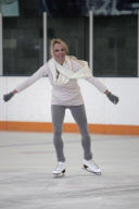 Pamela Anderson Shows Style And Form As She Returns To Figure Skating