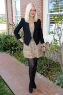 Tori Spelling Looking Great in Cheetah Print