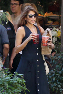 Eva Mendes and a friend grab lunch to go