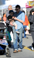 Jason Priestly Samples The Local Fare at A Farmers' Market With His Family
