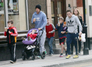 DAVID BECKHAM AND FAMILY OUT IN WEST LONDON!