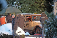 Dreharbeiten "The Grand Budapest Hotel" auf Schloss Waldenburg 