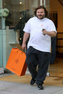 Jack Black makes a casual visit to Hermes