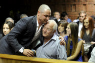 Oscar Pistorius charged with murder of Reeva Steenkamp, Pretoria, South Africa - 21 Feb 2013