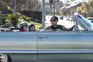 *EXCLUSIVE* Travis Barker and kids are Low Riders