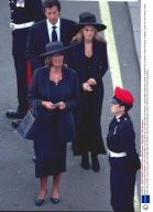 Death Of The Princess Of Wales. Imran Khan & Wife Jemima (divorced June 2004) With Her Mother Lady Annabel Goldsmith United In Grief At The Funeral Of Diana Princess Of Wales.