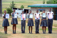 Prince Harry visit to Maseru District, Lesotho - 27 Feb 2013