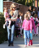 Exclusive... Denise Richards Picks Up Daughters From School 